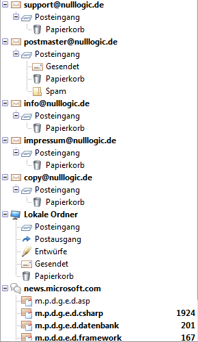 PostIt Thunderbird Ordnung Image